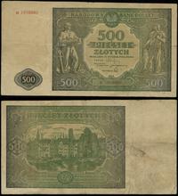 500 złotych 15.01.1946, seria D, numeracja 19588