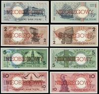 Polska, komplet nieobiegowych banknotów z serii miasta polskie, 01.03.1990