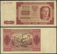 100 złotych 1.07.1948, seria GK, numeracja 39762