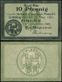 Śląsk, 10 fenigów, ważne od 1.10.1920 do 31.12.1921
