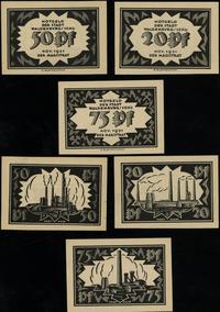 Śląsk, zestaw: 20, 50 i 75 fenigów, listopad 1921