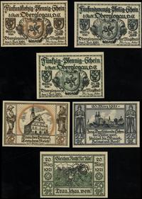 Śląsk, zestaw: 25, 50 i 75 fenigów, ważne od 1.7.1921 do 31.12.1922