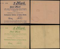 Śląsk, zestaw: 2 i 5 marek, ważne od 1.09.1914 do 20.09.1914