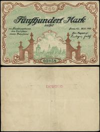 Brandenburgia, 500 marek, 22.09.1922