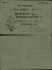 200.000 marek 11.08.1923, seria 2, numeracja 092