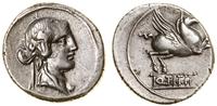 denar 90 pne, Rzym, Aw: Głowa Libera w prawo; Rw