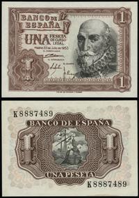 Hiszpania, 1 peseta, 22.07.1953