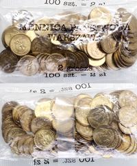 Polska, worek menniczy 100 x 2 grosze, 1990