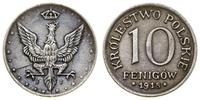 Polska, 10 fenigów, 1918 F