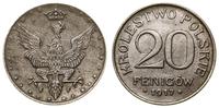 Polska, 20 fenigów, 1917 F