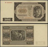 500 złotych 1.07.1948, seria AG, numeracja 56326