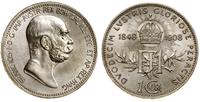 1 korona 1908, Wiedeń, na 60-lecie panowania, pi