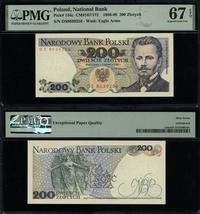 200 złotych 1.06.1986, seria DS, numeracja 80392
