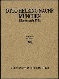literatura numizmatyczna, Otto Helbing Nachf., Auktions-Katalog 84 – Im Auftrage einer Reichsbehörde..