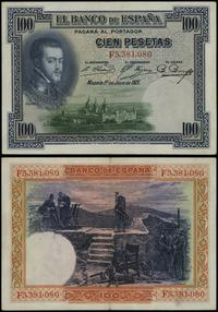 100 peset 1.07.1925 (1936), seria F, numeracja 5