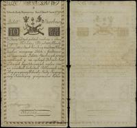 10 złotych 8.06.1794, seria B, numeracja 6344, w