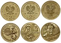Polska, zestaw 3 x 2 złote, 1999