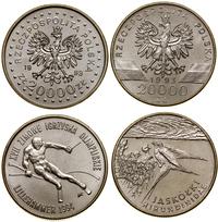 zestaw: 2 x 20.000 złotych 1993, Warszawa, 1 x J