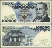 100.000 złotych 1.02.1990, seria AA, numeracja 1