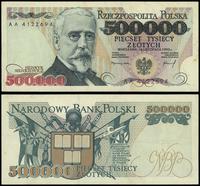 500.000 złotych 16.11.1993, seria AA, numeracja 