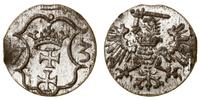 denar 1573, Gdańsk, kartusz z herbem miasta Gdań