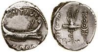 denar 32–31 pne, mennica ruchoma, Aw: Galera (ok