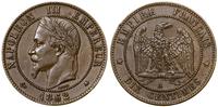 Francja, 10 centymów, 1862 A