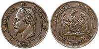 Francja, 10 centymów, 1861 K