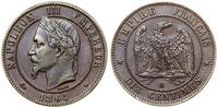 10 centymów 1864 BB, Strasburg, patyna, Gadoury 