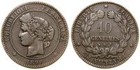 10 centymów 1896 A, Paryż, bardzo rzadka odmiana
