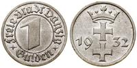 1 gulden 1932, Berlin, herb Gdańsk, czyszczone, 