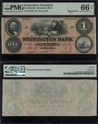 1 dolar 1850–1860, banknot blanco, seria B, bez 