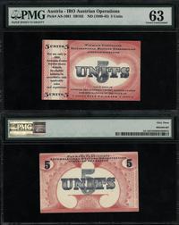 Organizacja Narodów Zjednoczonych, bon wartości 5 units, bez daty (1948)