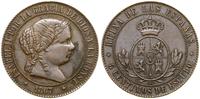 5 centymów 1867, Jubia, patyna, Cayón 16780, KM 