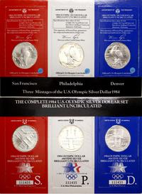 Stany Zjednoczone Ameryki (USA), zestaw 3 x 1 dolar, 1984