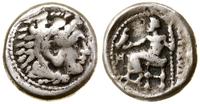 drachma przełom IV/III w. pne, Aw: Głowa Herakle