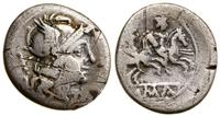 denar po 211 pne, Rzym, Aw: Głowa Romy w hełmie 