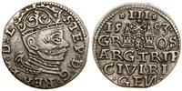 trojak 1583, Ryga, szeroka głowa króla, Kop. 809