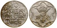 10 fenigów 1923, Berlin, herb Gdańska, AKS 20, J