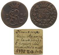 grosz 1775/E.B., Warszawa, z kolekcji antykwariu