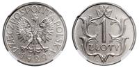 1 złoty 1929, Warszawa, nikiel, umyta, ale piękn