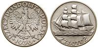 2 złote 1936, Warszawa, żaglowiec, Parchimowicz 