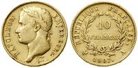 40 franków 1807 A, Paryż, złoto, 12.76 g, Fr. 48