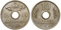 Niemcy, 10 halerzy, 1909 J