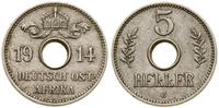 5 halerzy 1914 J, Hamburg, miedzionikiel, AKS 62