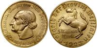 5 milionów marek 1923, miedź złocona, 44.0 mm, 3