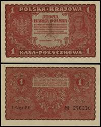 1 marka polska 23.08.1919, seria I-FP, numeracja