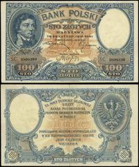 100 złotych 28.02.1919, seria C, numeracja 38083