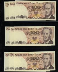 zestaw: 43 x 100 złotych 1.06.1986, różne serie 