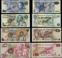 Ghana, zestaw 4 banknotów, 1976–1977